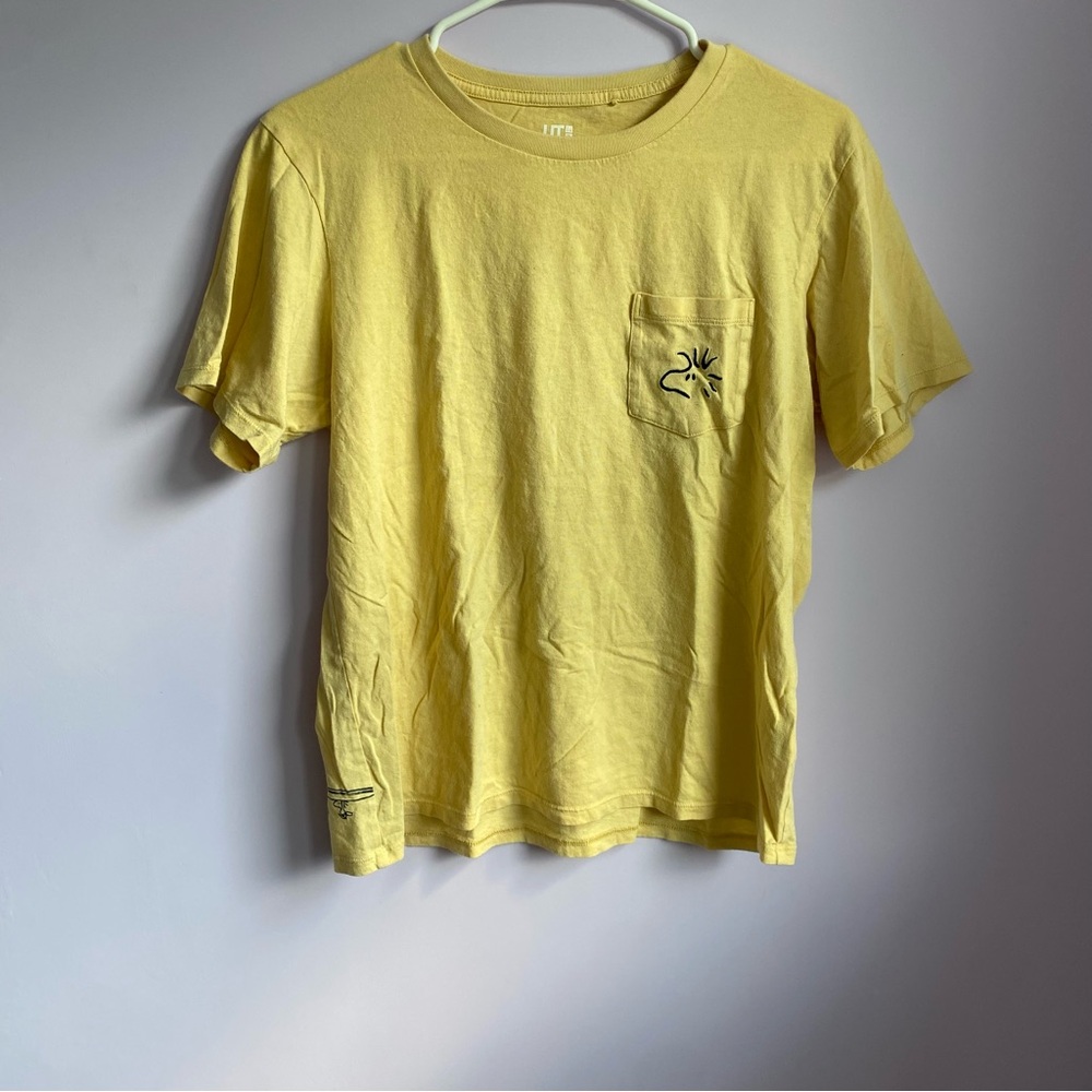 Peanuts Yellow Short Sleeve Tee with Pocket